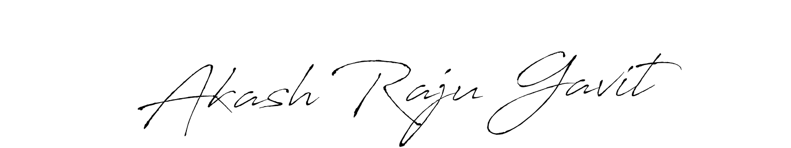 Create a beautiful signature design for name Akash Raju Gavit. With this signature (Antro_Vectra) fonts, you can make a handwritten signature for free. Akash Raju Gavit signature style 6 images and pictures png