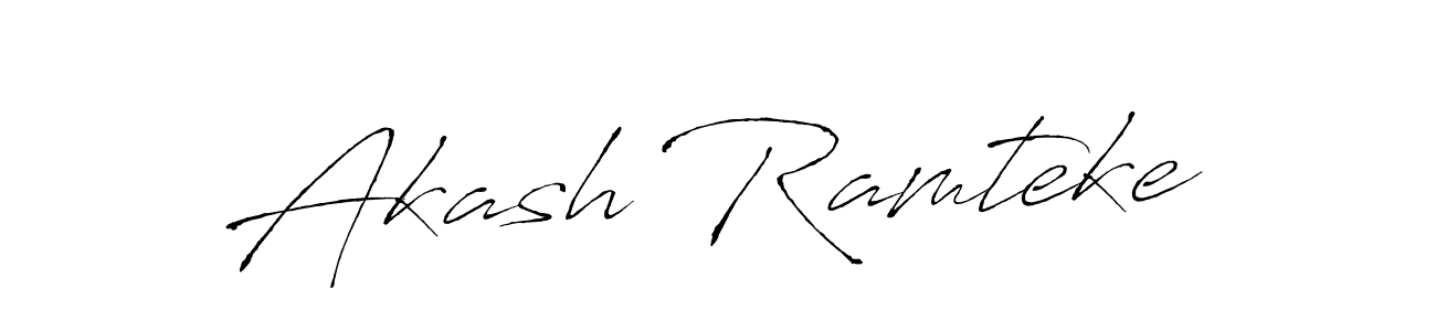 You can use this online signature creator to create a handwritten signature for the name Akash Ramteke. This is the best online autograph maker. Akash Ramteke signature style 6 images and pictures png