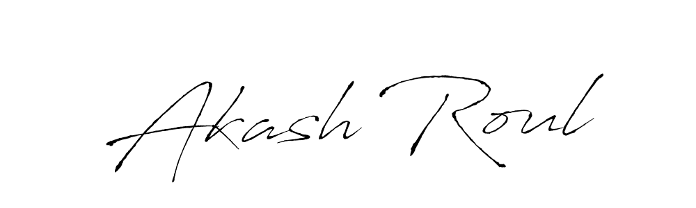 Also we have Akash Roul name is the best signature style. Create professional handwritten signature collection using Antro_Vectra autograph style. Akash Roul signature style 6 images and pictures png