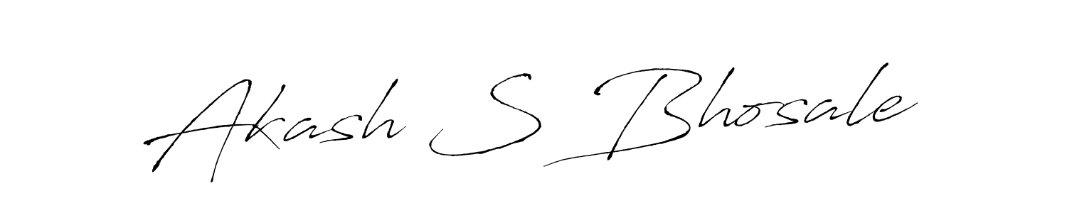 How to make Akash S Bhosale signature? Antro_Vectra is a professional autograph style. Create handwritten signature for Akash S Bhosale name. Akash S Bhosale signature style 6 images and pictures png