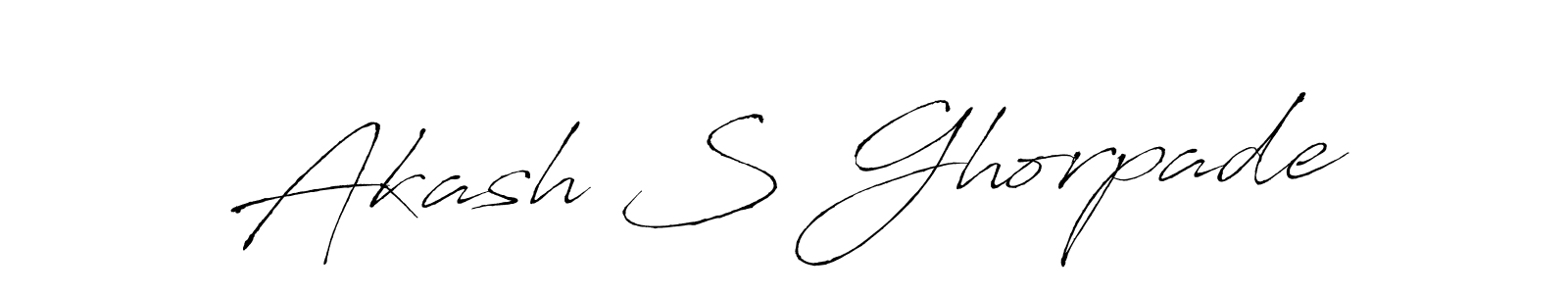 This is the best signature style for the Akash S Ghorpade name. Also you like these signature font (Antro_Vectra). Mix name signature. Akash S Ghorpade signature style 6 images and pictures png