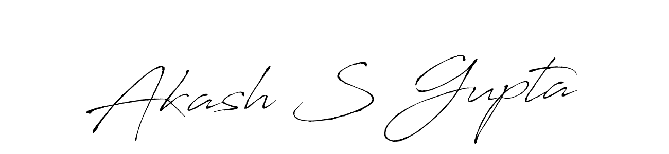 Create a beautiful signature design for name Akash S Gupta. With this signature (Antro_Vectra) fonts, you can make a handwritten signature for free. Akash S Gupta signature style 6 images and pictures png