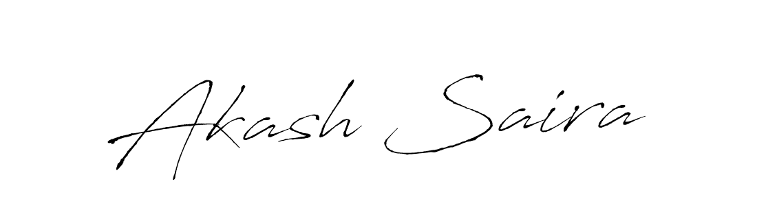 Also You can easily find your signature by using the search form. We will create Akash Saira name handwritten signature images for you free of cost using Antro_Vectra sign style. Akash Saira signature style 6 images and pictures png
