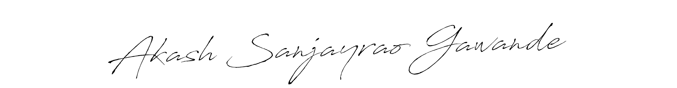 Design your own signature with our free online signature maker. With this signature software, you can create a handwritten (Antro_Vectra) signature for name Akash Sanjayrao Gawande. Akash Sanjayrao Gawande signature style 6 images and pictures png