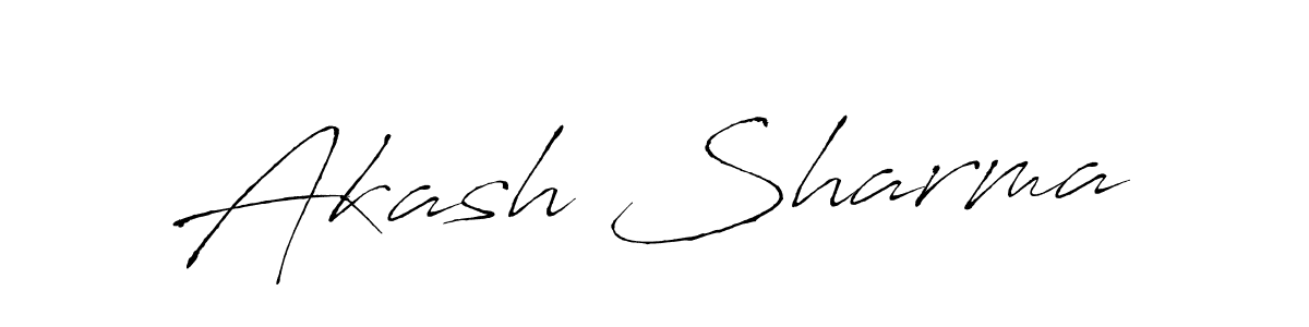 Akash Sharma stylish signature style. Best Handwritten Sign (Antro_Vectra) for my name. Handwritten Signature Collection Ideas for my name Akash Sharma. Akash Sharma signature style 6 images and pictures png