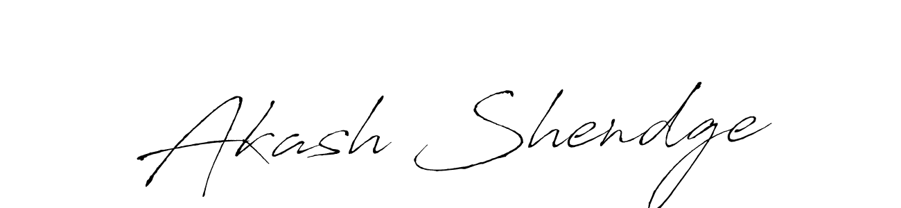 Design your own signature with our free online signature maker. With this signature software, you can create a handwritten (Antro_Vectra) signature for name Akash Shendge. Akash Shendge signature style 6 images and pictures png