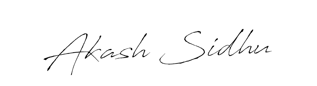 Make a beautiful signature design for name Akash Sidhu. With this signature (Antro_Vectra) style, you can create a handwritten signature for free. Akash Sidhu signature style 6 images and pictures png