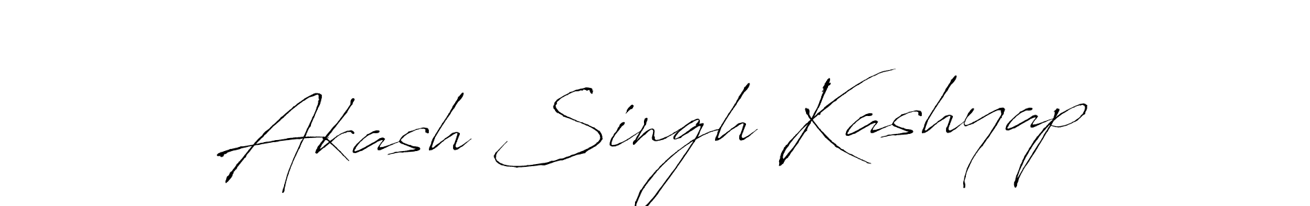 How to make Akash Singh Kashyap signature? Antro_Vectra is a professional autograph style. Create handwritten signature for Akash Singh Kashyap name. Akash Singh Kashyap signature style 6 images and pictures png