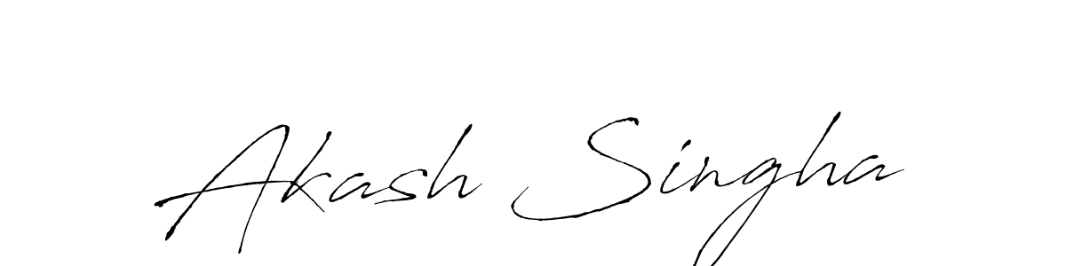 Create a beautiful signature design for name Akash Singha. With this signature (Antro_Vectra) fonts, you can make a handwritten signature for free. Akash Singha signature style 6 images and pictures png