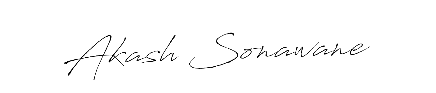 Design your own signature with our free online signature maker. With this signature software, you can create a handwritten (Antro_Vectra) signature for name Akash Sonawane. Akash Sonawane signature style 6 images and pictures png