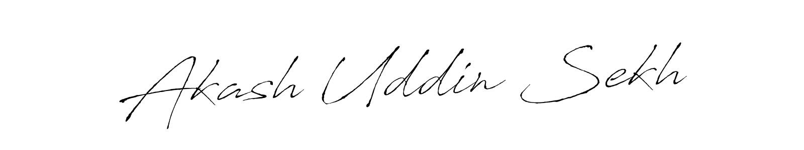 Use a signature maker to create a handwritten signature online. With this signature software, you can design (Antro_Vectra) your own signature for name Akash Uddin Sekh. Akash Uddin Sekh signature style 6 images and pictures png