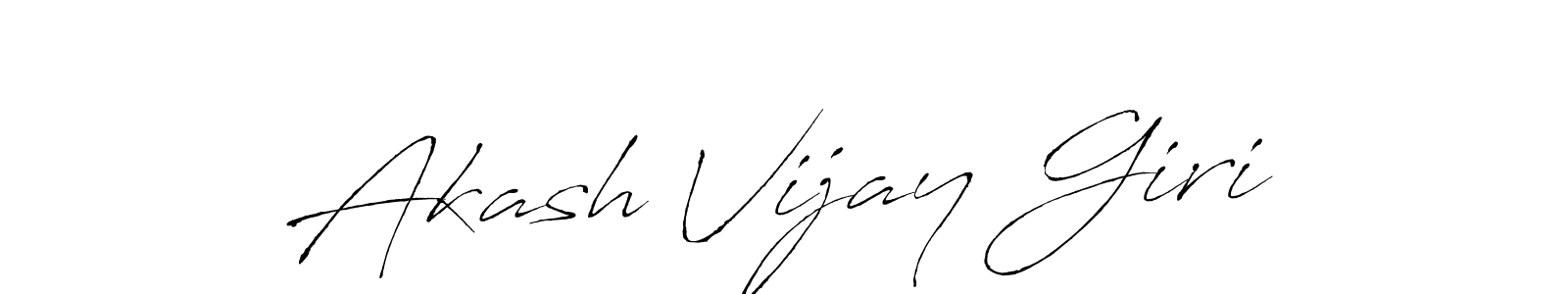 Also we have Akash Vijay Giri name is the best signature style. Create professional handwritten signature collection using Antro_Vectra autograph style. Akash Vijay Giri signature style 6 images and pictures png