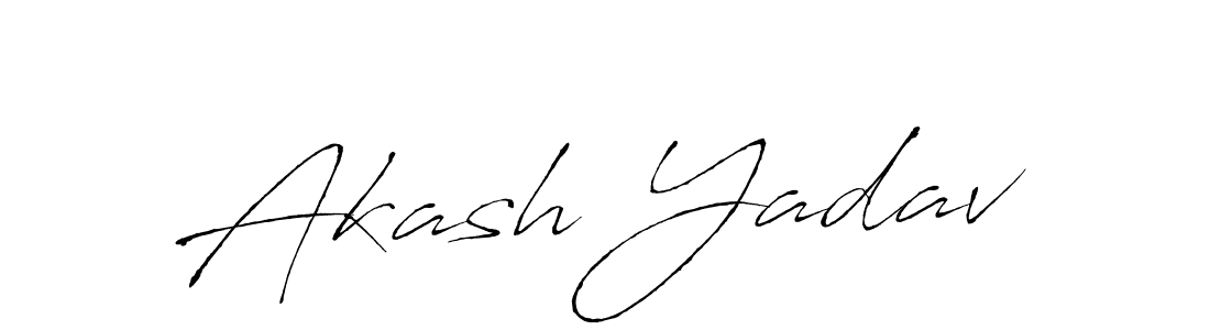 It looks lik you need a new signature style for name Akash Yadav. Design unique handwritten (Antro_Vectra) signature with our free signature maker in just a few clicks. Akash Yadav signature style 6 images and pictures png