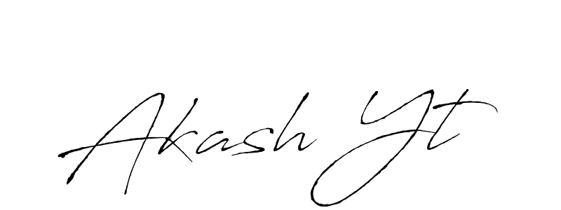 You should practise on your own different ways (Antro_Vectra) to write your name (Akash Yt) in signature. don't let someone else do it for you. Akash Yt signature style 6 images and pictures png