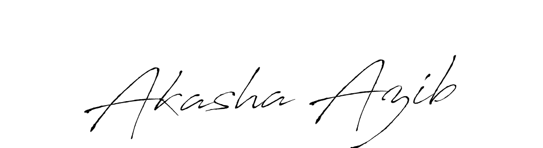 Design your own signature with our free online signature maker. With this signature software, you can create a handwritten (Antro_Vectra) signature for name Akasha Azib. Akasha Azib signature style 6 images and pictures png