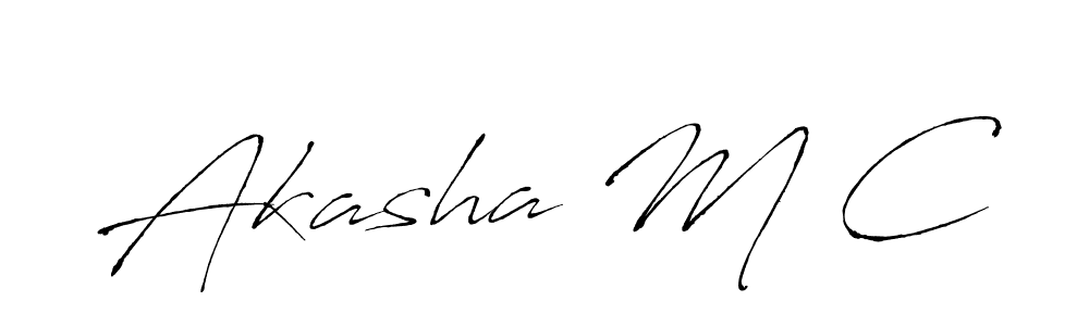 Antro_Vectra is a professional signature style that is perfect for those who want to add a touch of class to their signature. It is also a great choice for those who want to make their signature more unique. Get Akasha M C name to fancy signature for free. Akasha M C signature style 6 images and pictures png
