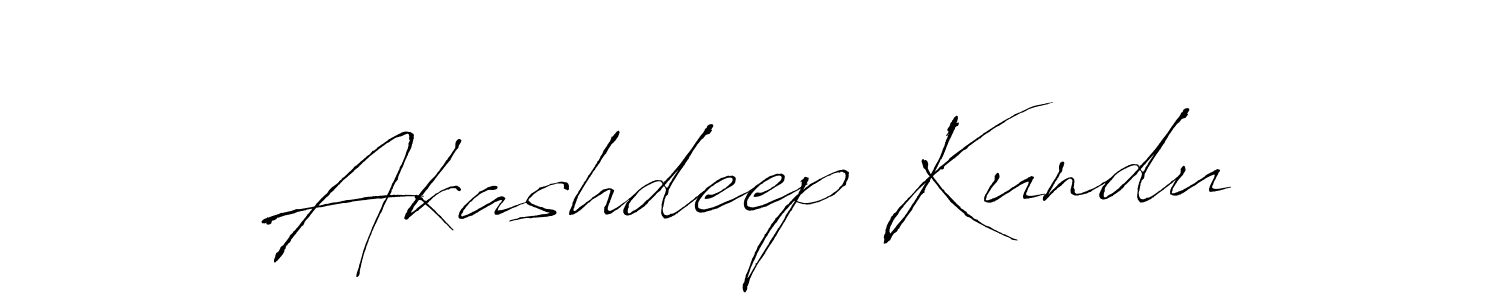 Make a beautiful signature design for name Akashdeep Kundu. With this signature (Antro_Vectra) style, you can create a handwritten signature for free. Akashdeep Kundu signature style 6 images and pictures png