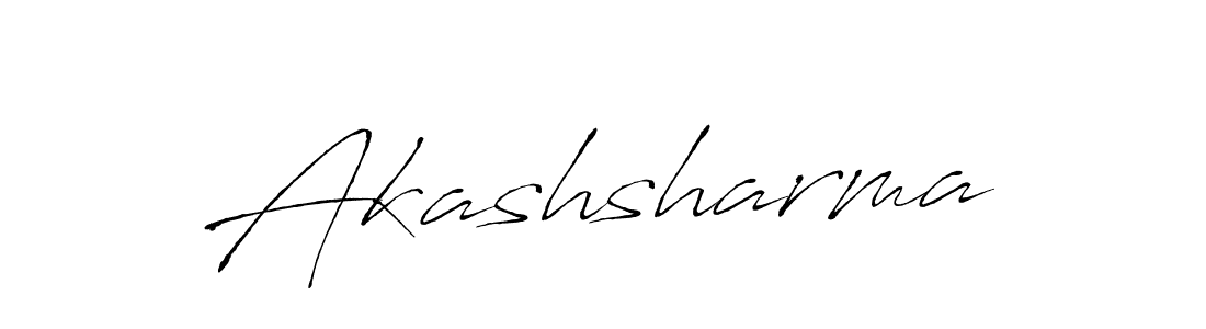Make a beautiful signature design for name Akashsharma. With this signature (Antro_Vectra) style, you can create a handwritten signature for free. Akashsharma signature style 6 images and pictures png