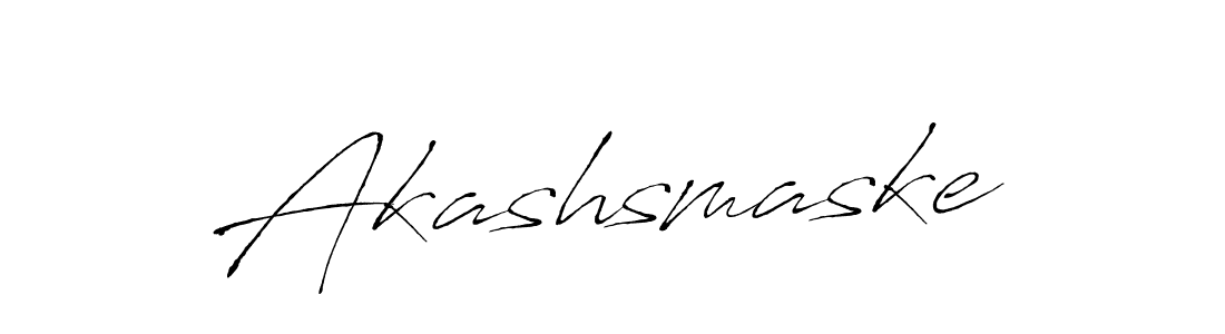 Design your own signature with our free online signature maker. With this signature software, you can create a handwritten (Antro_Vectra) signature for name Akashsmaske. Akashsmaske signature style 6 images and pictures png