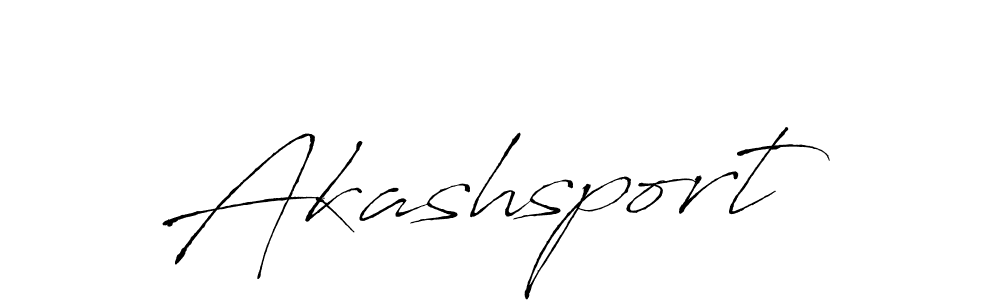 Use a signature maker to create a handwritten signature online. With this signature software, you can design (Antro_Vectra) your own signature for name Akashsport. Akashsport signature style 6 images and pictures png