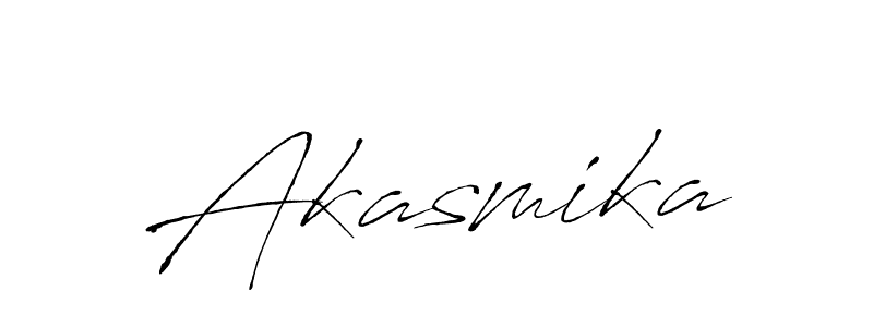 Antro_Vectra is a professional signature style that is perfect for those who want to add a touch of class to their signature. It is also a great choice for those who want to make their signature more unique. Get Akasmika name to fancy signature for free. Akasmika signature style 6 images and pictures png