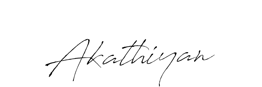 Design your own signature with our free online signature maker. With this signature software, you can create a handwritten (Antro_Vectra) signature for name Akathiyan. Akathiyan signature style 6 images and pictures png