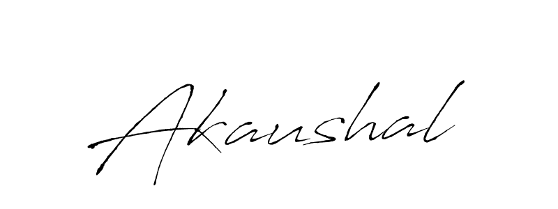 Design your own signature with our free online signature maker. With this signature software, you can create a handwritten (Antro_Vectra) signature for name Akaushal. Akaushal signature style 6 images and pictures png