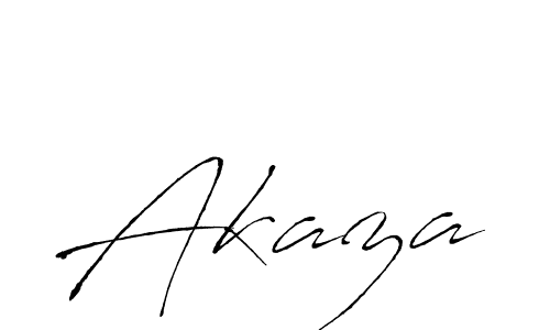 Akaza stylish signature style. Best Handwritten Sign (Antro_Vectra) for my name. Handwritten Signature Collection Ideas for my name Akaza. Akaza signature style 6 images and pictures png