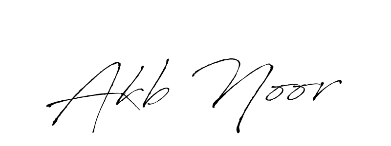 Use a signature maker to create a handwritten signature online. With this signature software, you can design (Antro_Vectra) your own signature for name Akb Noor. Akb Noor signature style 6 images and pictures png