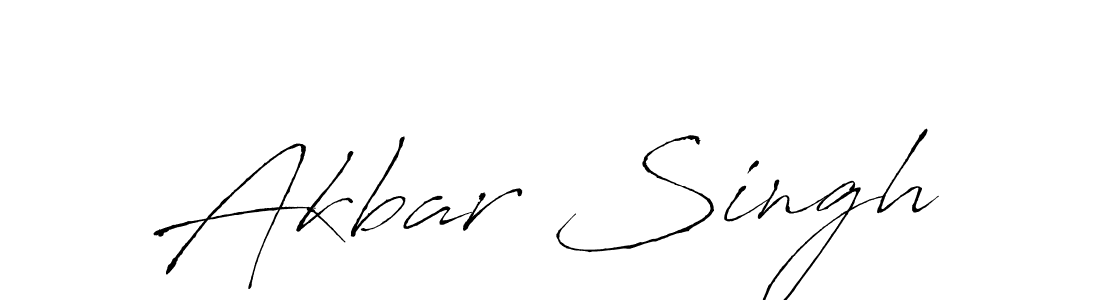 Make a beautiful signature design for name Akbar Singh. With this signature (Antro_Vectra) style, you can create a handwritten signature for free. Akbar Singh signature style 6 images and pictures png