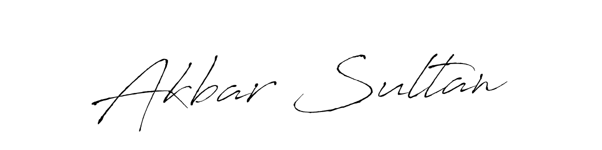 How to make Akbar Sultan name signature. Use Antro_Vectra style for creating short signs online. This is the latest handwritten sign. Akbar Sultan signature style 6 images and pictures png