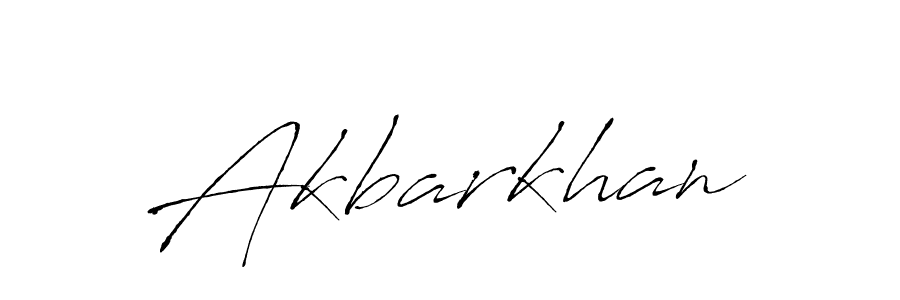 Design your own signature with our free online signature maker. With this signature software, you can create a handwritten (Antro_Vectra) signature for name Akbarkhan. Akbarkhan signature style 6 images and pictures png