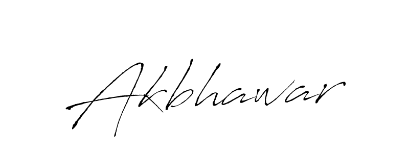 Make a beautiful signature design for name Akbhawar. With this signature (Antro_Vectra) style, you can create a handwritten signature for free. Akbhawar signature style 6 images and pictures png