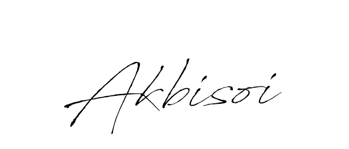 Antro_Vectra is a professional signature style that is perfect for those who want to add a touch of class to their signature. It is also a great choice for those who want to make their signature more unique. Get Akbisoi name to fancy signature for free. Akbisoi signature style 6 images and pictures png
