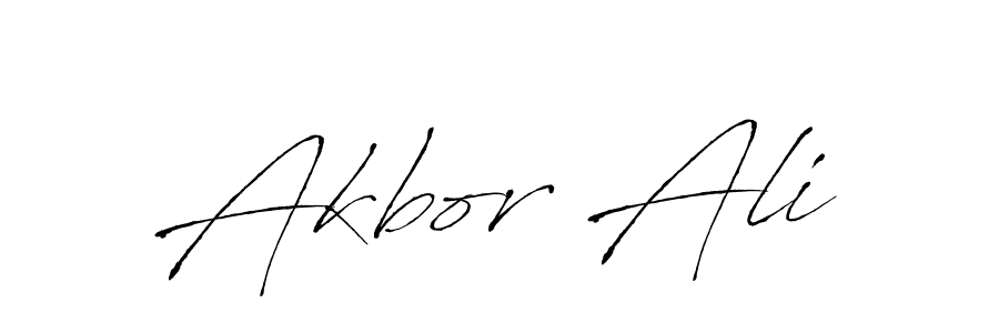 Make a beautiful signature design for name Akbor Ali. With this signature (Antro_Vectra) style, you can create a handwritten signature for free. Akbor Ali signature style 6 images and pictures png