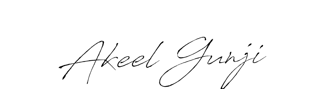 Create a beautiful signature design for name Akeel Gunji. With this signature (Antro_Vectra) fonts, you can make a handwritten signature for free. Akeel Gunji signature style 6 images and pictures png