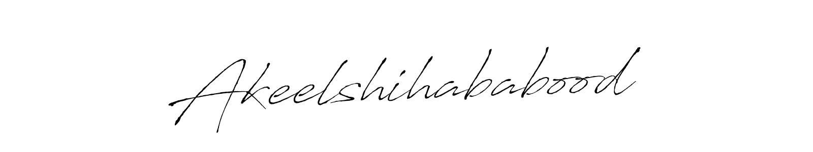 Also we have Akeelshihababood name is the best signature style. Create professional handwritten signature collection using Antro_Vectra autograph style. Akeelshihababood signature style 6 images and pictures png