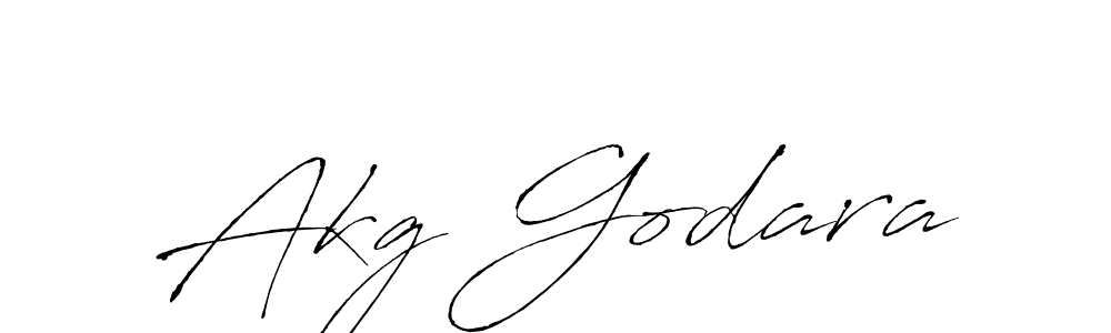 Design your own signature with our free online signature maker. With this signature software, you can create a handwritten (Antro_Vectra) signature for name Akg Godara. Akg Godara signature style 6 images and pictures png