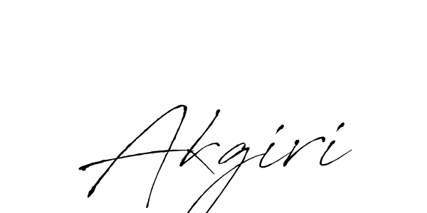 You should practise on your own different ways (Antro_Vectra) to write your name (Akgiri) in signature. don't let someone else do it for you. Akgiri signature style 6 images and pictures png