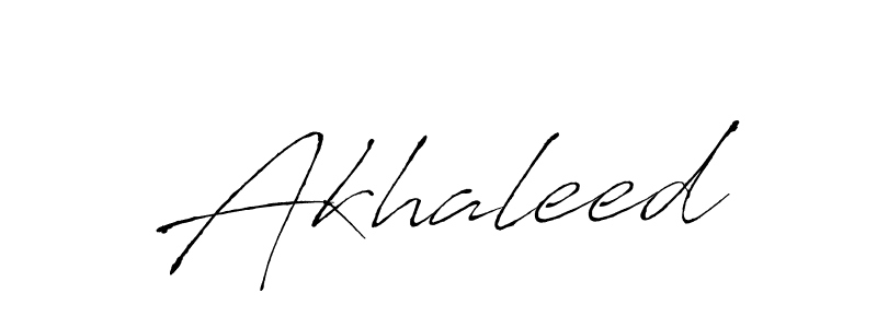 Design your own signature with our free online signature maker. With this signature software, you can create a handwritten (Antro_Vectra) signature for name Akhaleed. Akhaleed signature style 6 images and pictures png