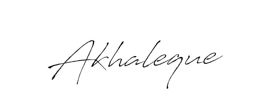 Make a beautiful signature design for name Akhaleque. With this signature (Antro_Vectra) style, you can create a handwritten signature for free. Akhaleque signature style 6 images and pictures png