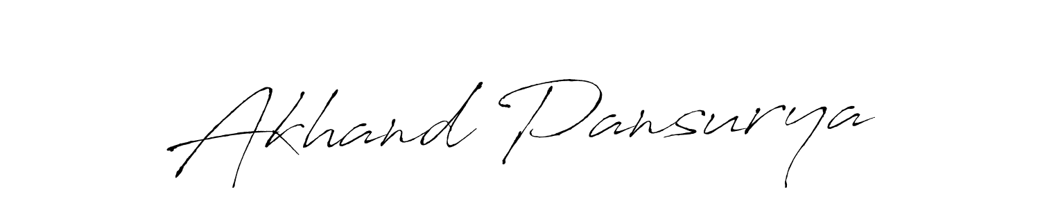 It looks lik you need a new signature style for name Akhand Pansurya. Design unique handwritten (Antro_Vectra) signature with our free signature maker in just a few clicks. Akhand Pansurya signature style 6 images and pictures png