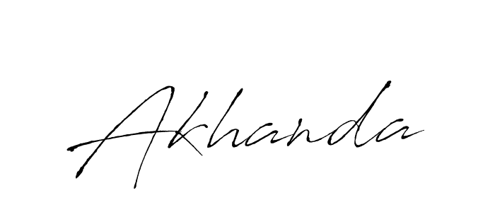 Create a beautiful signature design for name Akhanda. With this signature (Antro_Vectra) fonts, you can make a handwritten signature for free. Akhanda signature style 6 images and pictures png