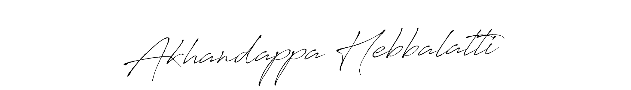 Make a beautiful signature design for name Akhandappa Hebbalatti. Use this online signature maker to create a handwritten signature for free. Akhandappa Hebbalatti signature style 6 images and pictures png