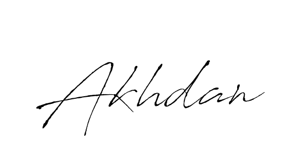 Akhdan stylish signature style. Best Handwritten Sign (Antro_Vectra) for my name. Handwritten Signature Collection Ideas for my name Akhdan. Akhdan signature style 6 images and pictures png