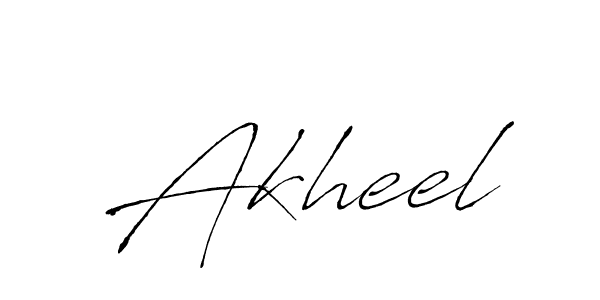 Use a signature maker to create a handwritten signature online. With this signature software, you can design (Antro_Vectra) your own signature for name Akheel. Akheel signature style 6 images and pictures png