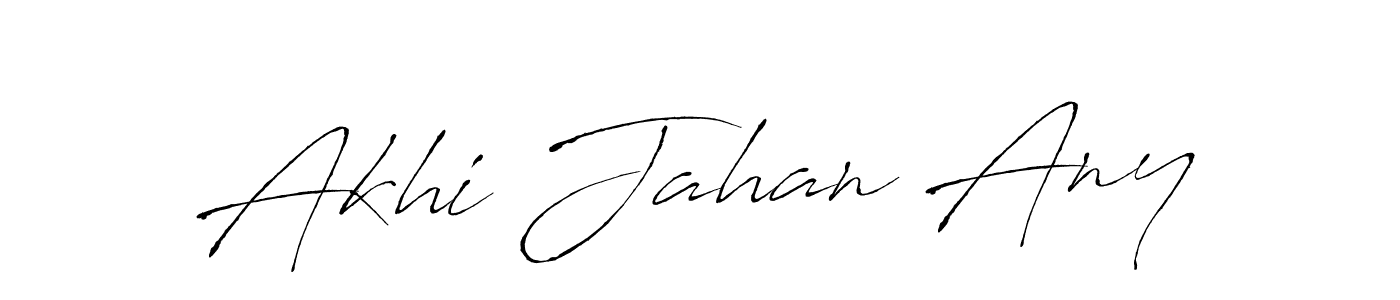 Use a signature maker to create a handwritten signature online. With this signature software, you can design (Antro_Vectra) your own signature for name Akhi Jahan Any. Akhi Jahan Any signature style 6 images and pictures png