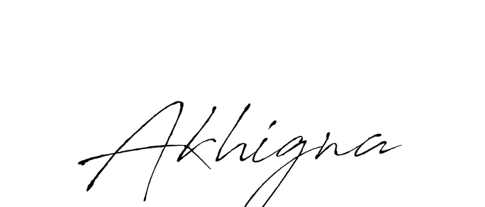 How to make Akhigna name signature. Use Antro_Vectra style for creating short signs online. This is the latest handwritten sign. Akhigna signature style 6 images and pictures png