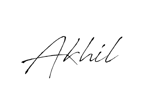 Make a beautiful signature design for name Akhil. With this signature (Antro_Vectra) style, you can create a handwritten signature for free. Akhil signature style 6 images and pictures png