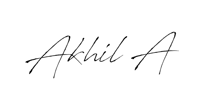 Best and Professional Signature Style for Akhil A. Antro_Vectra Best Signature Style Collection. Akhil A signature style 6 images and pictures png